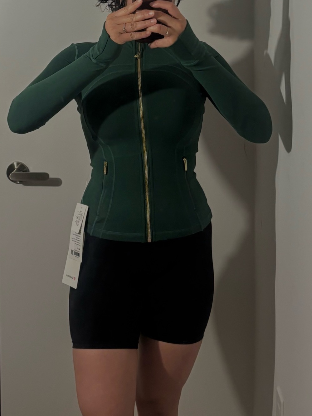 lululemon athletica Deep Green Full-Zip Sculpting Jacket